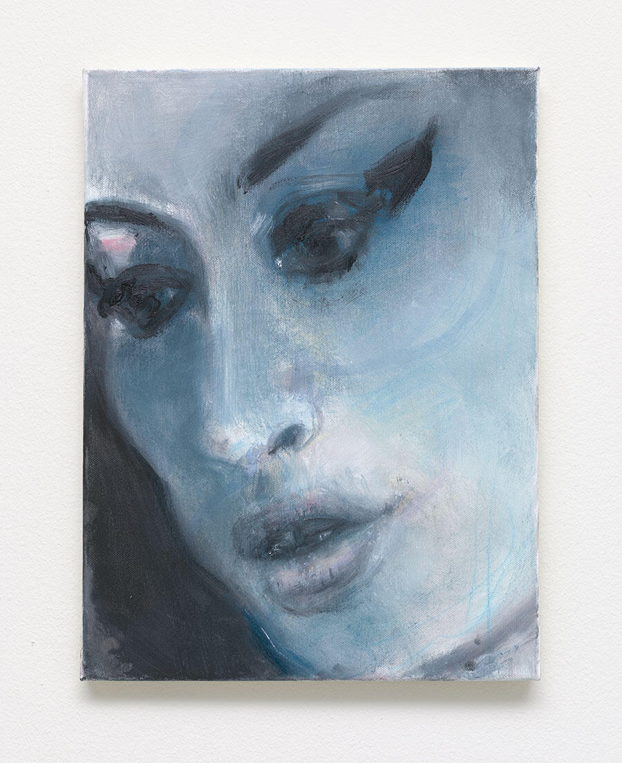 marlene-dumas-amy-blue-painting